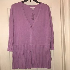 Issac mizrahi LIVE XL purple sweater